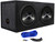2 Kenwood KFC-W3013PS 12" 2400W Car Audio Subwoofers+Sealed Sub Enclosure Box