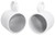 2) 8‚Äù White Wakeboard Tower Enclosure Pods For Pioneer TS-MR2040 Marine Speakers