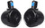 (2) Rockville RWB80B 8" Black 600 Watt Marine Wakeboard Tower Speakers+Covers