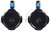 (2) Rockville RWB80B 8" Black 600 Watt Marine Wakeboard Tower Speakers+Covers