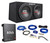 MTX Terminator TNE212D 1200w Dual 12” Subwoofers+Sealed Box+Mono Amp+Wire Kit