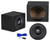 Rockville W10K6D2 V2 10" 2000 Watt Car Stereo Subwoofer+Sealed Sub Box Enclosure