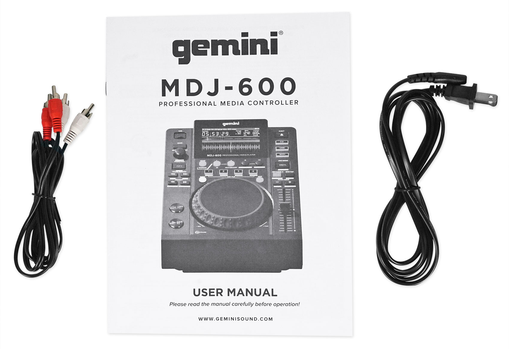 Gemini MDJ-600 Tabletop USB/CD Media Player DJ MIDI Controller+Mic+CAMOPACK  339.9