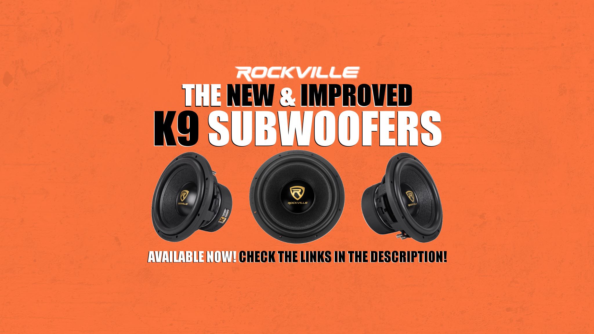 The K9 Subwoofers are back! Rockville Audio