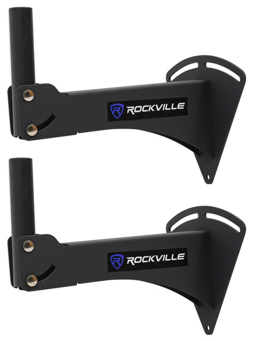 Pair Rockville Adjustable PA Wall Mount Brackets for QSC K12.2 Speakers
