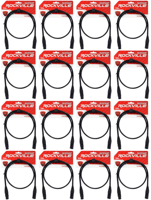 Amazon.com: Rockville RCXFM3P-Y Yellow 3' Female to Male