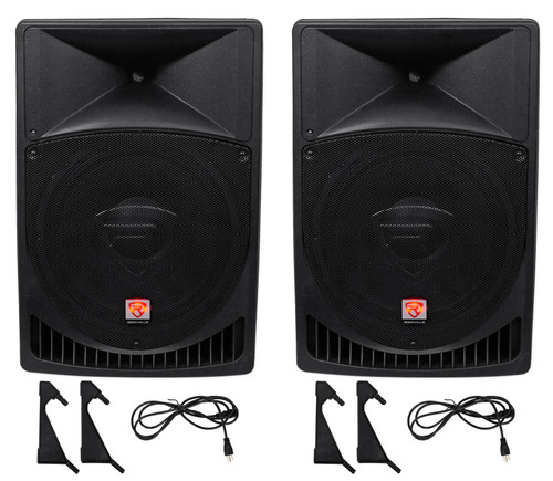  Rockville (2) RPG15 15 Powered 2000w DJ PA Altavoces+