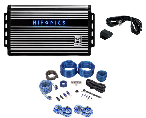 Hifonics ZTH-1625.5D Zeus 1600 Watt 5 Channel Class D Car Amplifier + Amp  Kit