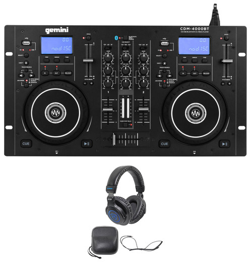 Gemini CDM-4000BT Dual DJ CD/USB Media Player w/Bluetooth 