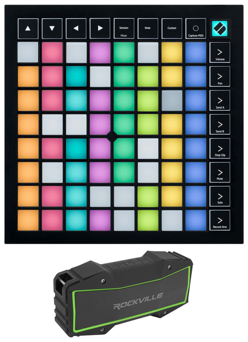 Novation Launchpad X MIDI USB RGB DJ Pad Controller+Home Bluetooth Speaker