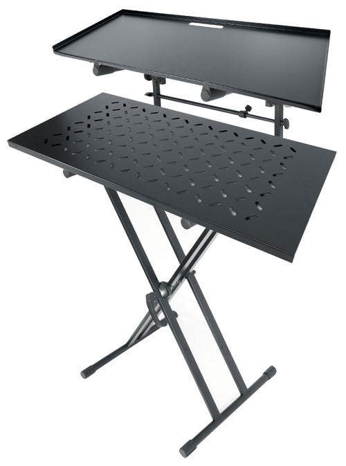Rockville RKS42X 2-Tier X-Stand Keyboard or DJ Stand w/Quick