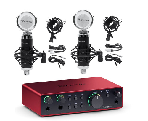 Focusrite Scarlett 2i2 4th Gen USB Recording Audio Interface
