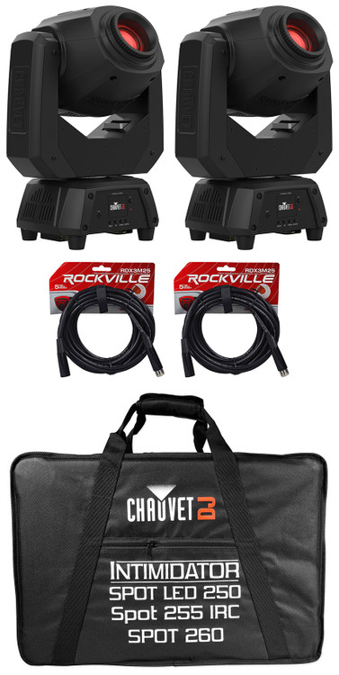 2) Chauvet DJ Intimidator Spot 60 ILS 70 Watt Moving Head