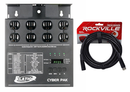 Elation ADJ CYBER PACK 4-Channel Dimmer/MIDI DMX Controller