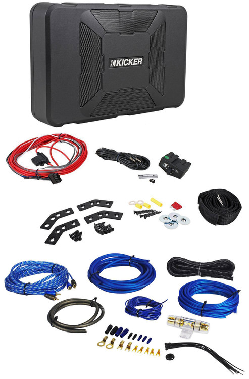 Kicker 11HS8 8” 150 Watt Hideaway Sub Powered Car Subwoofer+Amp
