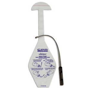 Adult/Child Face Shield Lung Bags CPR Prompt (Pkg 10)