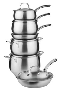 Lagostina Prima Stainless Steel Cookware Set 11-pc Lagostina Prima Stainless Steel Cookware Set 11-pc