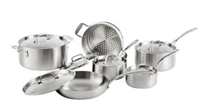 Lagostina 3-Ply Commercial Clad Cookware Set 12-pc Lagostina 3-Ply Commercial Clad Cookware Set 12-pc