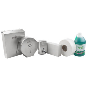 Restroom Dispenser Kit with Foaming Hand Soap Restroom Dispenser Kit with Foaming Hand Soap