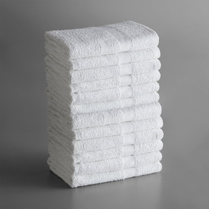 Lavex Lodging Economy 20″ x 30″ 100% Cotton Bath Mat 6 lb. – 12/Pack