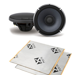 Alpine X-S65 + Free NVX Sound Deadening 660W Max (220W RMS) 6.5" X-Series 2-Way Coaxial Car Speakers