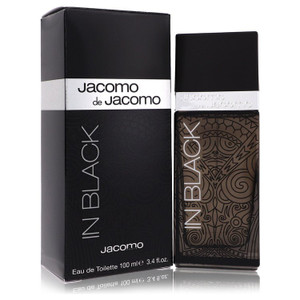 Jacomo De Jacomo In Black by Jacomo Eau De Toilette Spray 3.4 oz for Men