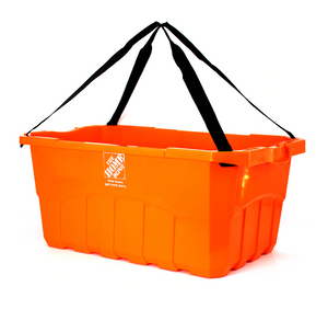 A2ZHOME Large Reusable Orange Box (Stackable) - 13.5" X 22" X 9.5" (6/CASE)-A2ZHOME A2ZHOME Large Reusable Orange Box (Stackable) - 13.5" X 22" X 9.5" (6/CASE)-A2ZHOME