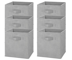 Whitmor Fabric Storage Cube - Set of 6 (10.5" X 10.75" X 11.12")-A2ZHOME Whitmor Fabric Storage Cube - Set of 6 (10.5" X 10.75" X 11.12")-A2ZHOME