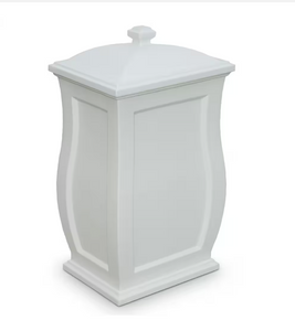 Mayne Mansfield Storage Bin in White - Large 19" X 31" X 15" Capacity, Durable Plastic Construction-A2ZHOME Mayne Mansfield Storage Bin in White - Large 19" X 31" X 15" Capacity, Durable Plastic Construction-A2ZHOME