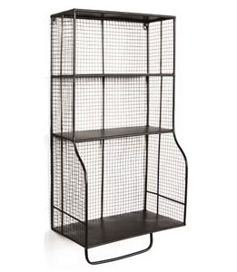 Linon Home Decor Distressed Wall Storage Organizer - 17.7" X 8.82" X 10" (6/CASE)-A2ZHOME Linon Home Decor Distressed Wall Storage Organizer - 17.7" X 8.82" X 10" (6/CASE)-A2ZHOME