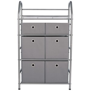 Neatfreak 4 Tier Metal Home Storage Organizer with Bins - 16" X 11" X 28"-A2ZHOME Neatfreak 4 Tier Metal Home Storage Organizer with Bins - 16" X 11" X 28"-A2ZHOME