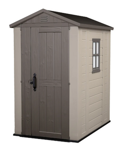 Keter Factor 4 ft. x 6 ft. Resin Outdoor Storage Shed - Weather Resistant Garden Shed-A2ZHOME Keter Factor 4 ft. x 6 ft. Resin Outdoor Storage Shed - Weather Resistant Garden Shed-A2ZHOME
