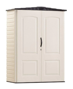 Rubbermaid 52 cu.ft. Small Weather Resistant Vertical Resin Garden Shed - Durable Outdoor Storage Solution-A2ZHOME Rubbermaid 52 cu.ft. Small Weather Resistant Vertical Resin Garden Shed - Durable Outdoor Storage Solution-A2ZHOME