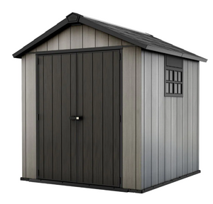 Keter Oakland 7.5 ft. x 7 ft. Resin Outdoor Storage Shed - Weather Resistant Garden Shed-A2ZHOME Keter Oakland 7.5 ft. x 7 ft. Resin Outdoor Storage Shed - Weather Resistant Garden Shed-A2ZHOME