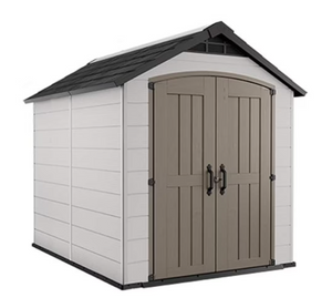 Keter Montfort 7.5 ft. x 9 ft. Resin Outdoor Storage Shed - Spacious and Weather-Resistant Garden Shed-A2ZHOME Keter Montfort 7.5 ft. x 9 ft. Resin Outdoor Storage Shed - Spacious and Weather-Resistant Garden Shed-A2ZHOME