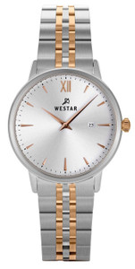 Westar Profile Two Tone Stainless Steel Silver Dial Quartz 40215spn607 Women's Watch