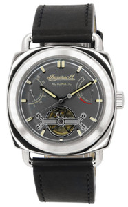 Ingersoll The Nashville Leather Strap Grey Open Heart Dial Automatic I13002 Men's Watch