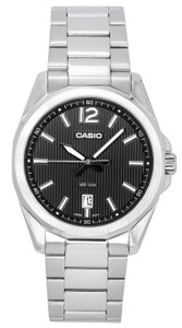 Casio Standard Analog Stainless Steel Black Dial Quartz Mtp-e725d-1a Men's Watch