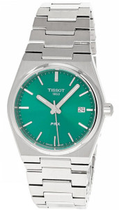 Tissot Prx T-classic Stainless Steel Green Dial Quartz T137.210.11.081.00 100m Unisex Watch