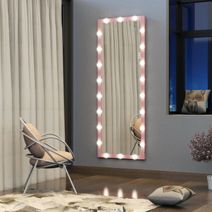 A2ZHOME Hollywood Full-Length Mirror with Lights - Full Body Vanity Mirror with 3 Color Modes