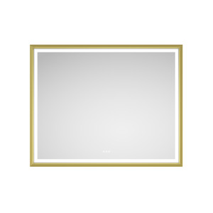 A2ZHOME 60" W x 48" H LED Lighted Wall-Mounted Mirror - High Lumen & Anti-Fog Control