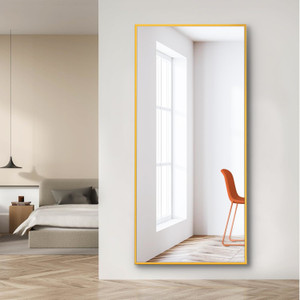 A2ZHOME  65" x 22" Full-Length Mirror - Modern Design with Gold Aluminum Alloy Frame
