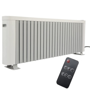 A2ZHOME 1500W Efficient Baseboard Electric Heater, Silent Convection Heating, Remote Lock, LED Display, Multi-Protection
