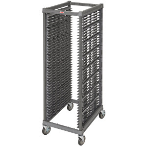 a2zhospo Ultimate 40 Pan End Load Bun / Sheet Pan Rack with Metal Casters - Assembled
