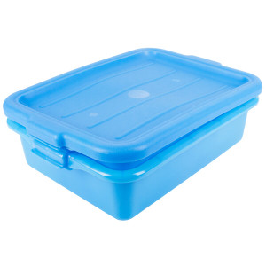 a2zhospo Color-Mate 20" x 15" x 5" Food Storage Drain Box Set with Recessed Lid a2zhospo Color-Mate 20" x 15" x 5" Food Storage Drain Box Set with Recessed Lid