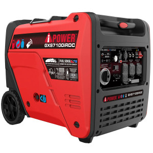 A-iPower 7,100W Peak / 5,700W Running Dual Fuel Remote Start Inverter Generator