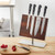 Mercer Culinary M21940 Renaissance 6-Piece Knife Set and Acacia Magnetic Board with Stainless Steel Base