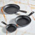 Pre-Seasoned Cast Iron 3-Piece Fry Pan Set