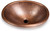 Hand Hammered Oval Sink (17 Inches), Copper