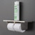 Two Roll Stainless Steel Toilet Tissue Dispenser with Utility Shelf